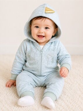 NWT Baby Girl 3-Piece Unicorn Outfit Set | Hooded Jacket,Pants & Long Sleeve Top